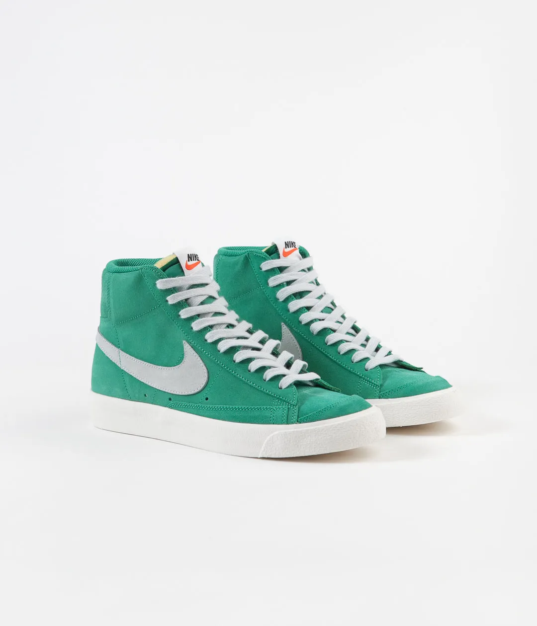 Nike Blazer Mid '77 Suede Shoes - Neptune Green / Pure Platinum - Sail