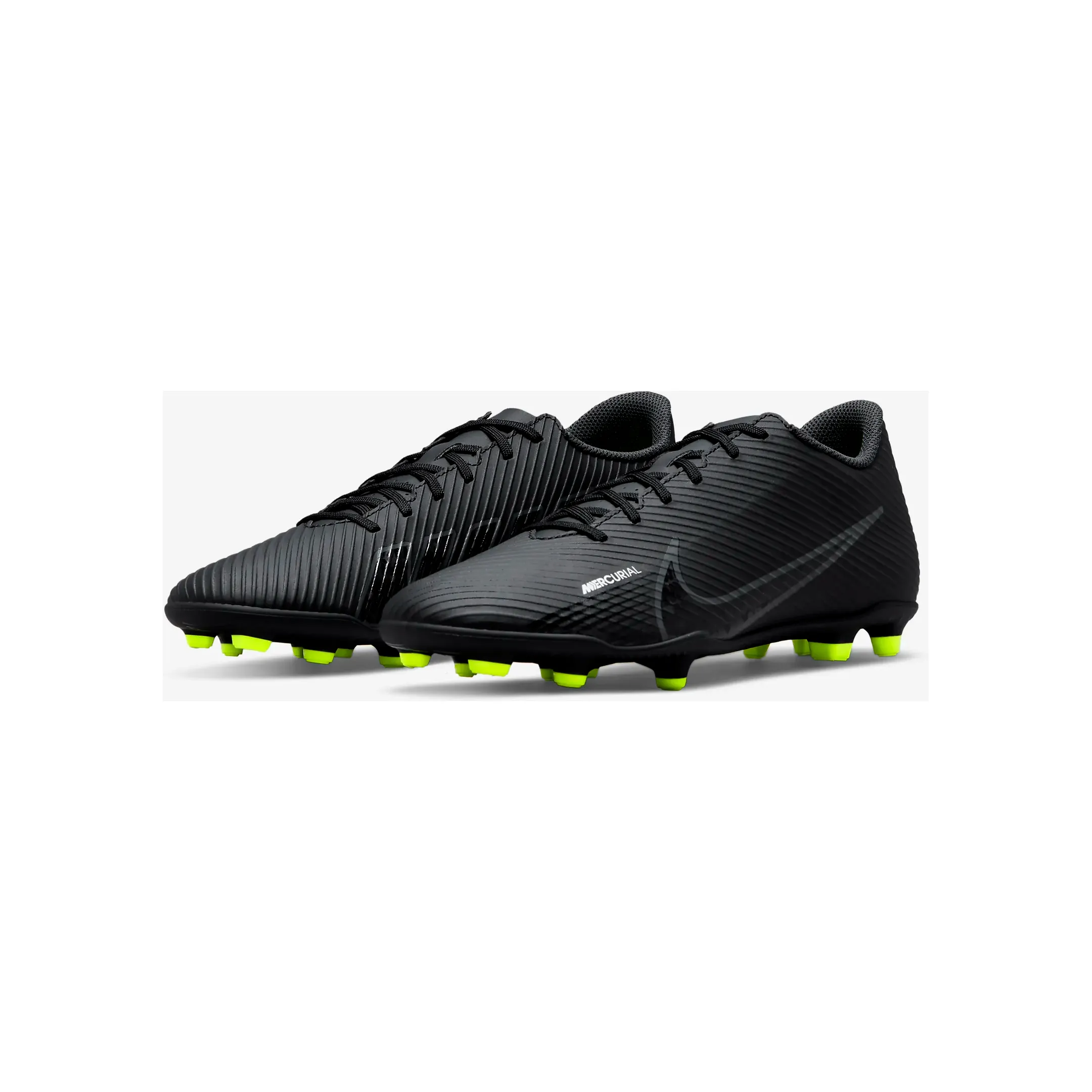 Nike Men's Mercurial Vapor 15 Club MG Cleats - Black / Summit White / Volt / Dark Smoke Grey