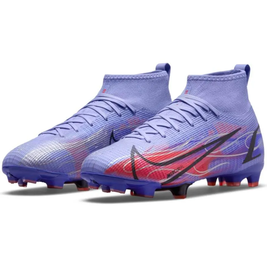 Nike Mercurial Superfly 8 Pro KM Mbappe Youth Firm Ground Cleats