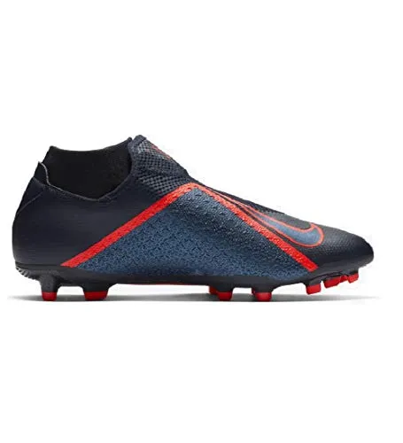 Nike Phantom VSN Academy DF FG/MG Soccer Cleats Size 9 Men AO3258-440 Obsidian/Black/Bright Crimson/University Blue