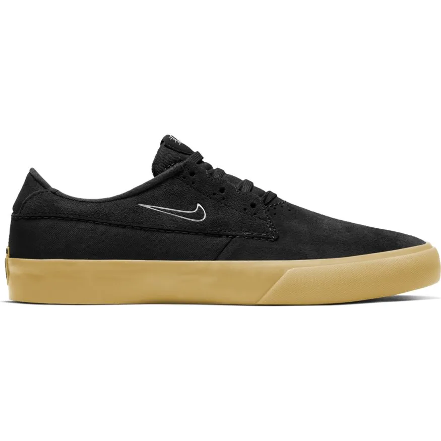 Nike SB Shane Skate Shoes - Black/White-Black-Black