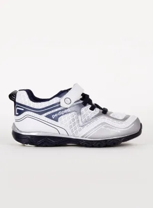 Pediped Force Trainers in White/Navy