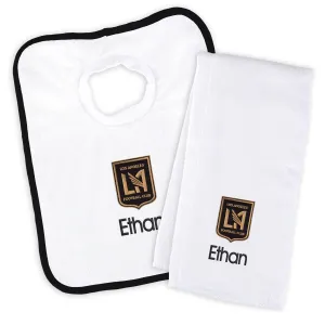 Personalized LAFC Bib & Burp Cloth Set