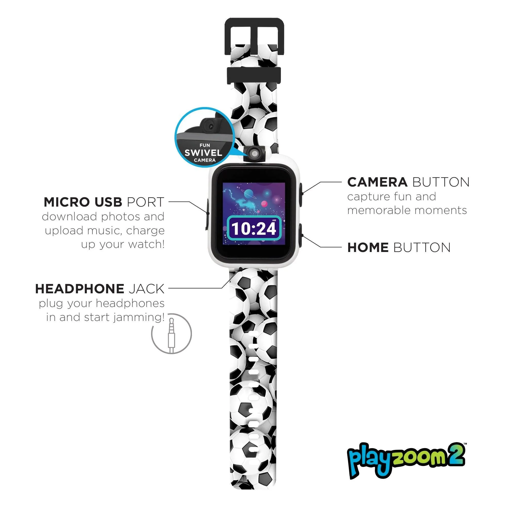 PlayZoom 2 Kids Smartwatch: Soccer Print