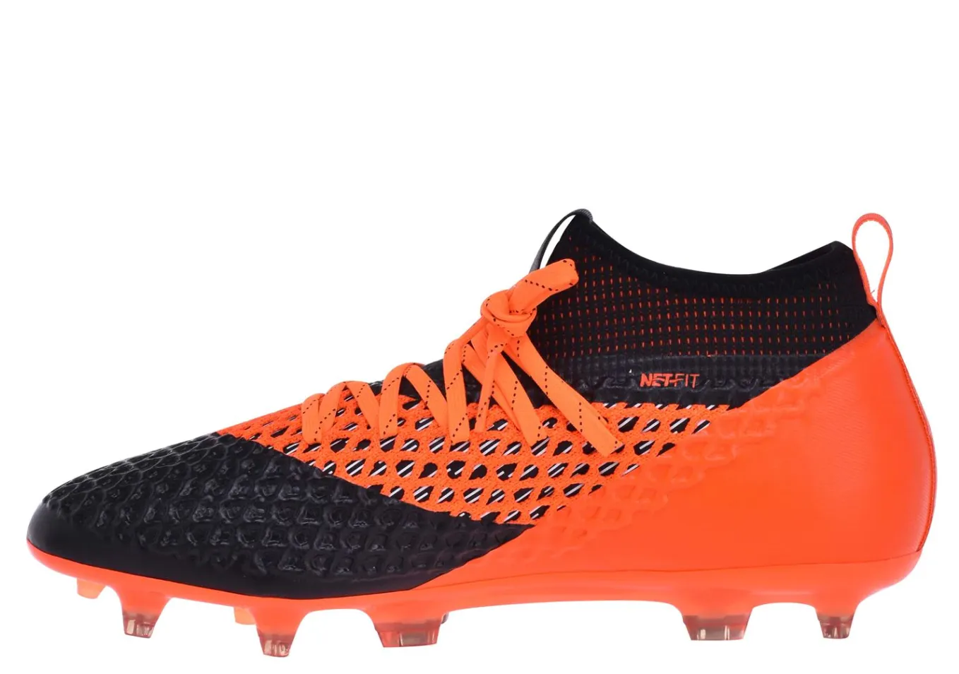 Puma FUTURE 2.2 NETFIT FG/AG Firm Ground Soccer Cleat - Black/Orange