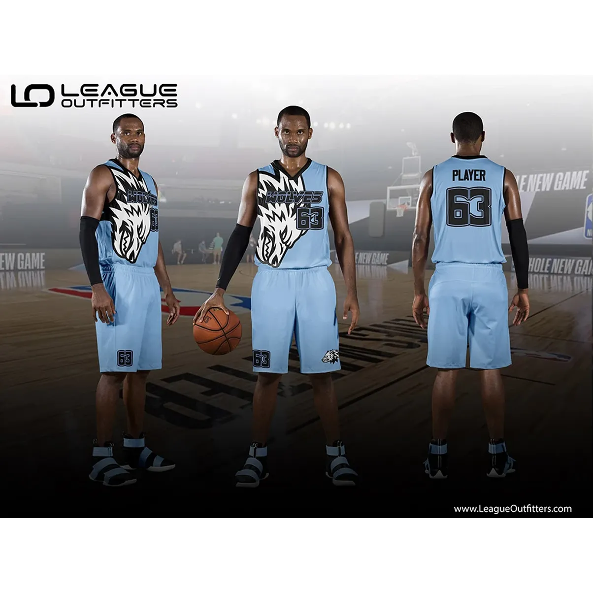 "Alley-oop" Reversible Basketball Premium Uniform Package