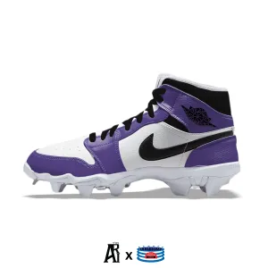 "Court Purple" Jordan 1 Kids' Multisport Cleats