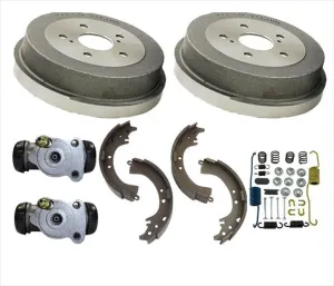 Rear Brake Drum Drums Shoes Spring Kit Wheel Cyl for 92-01 Camry 99-03 Solara