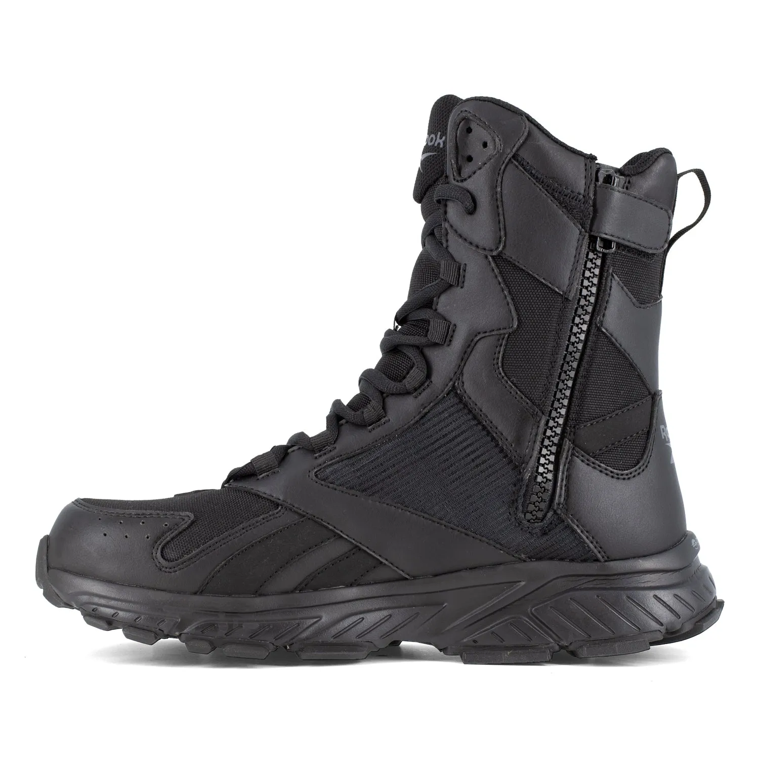 Reebok Mens Hyperium Tactical Black Mesh 8in Trail Running Work Boots