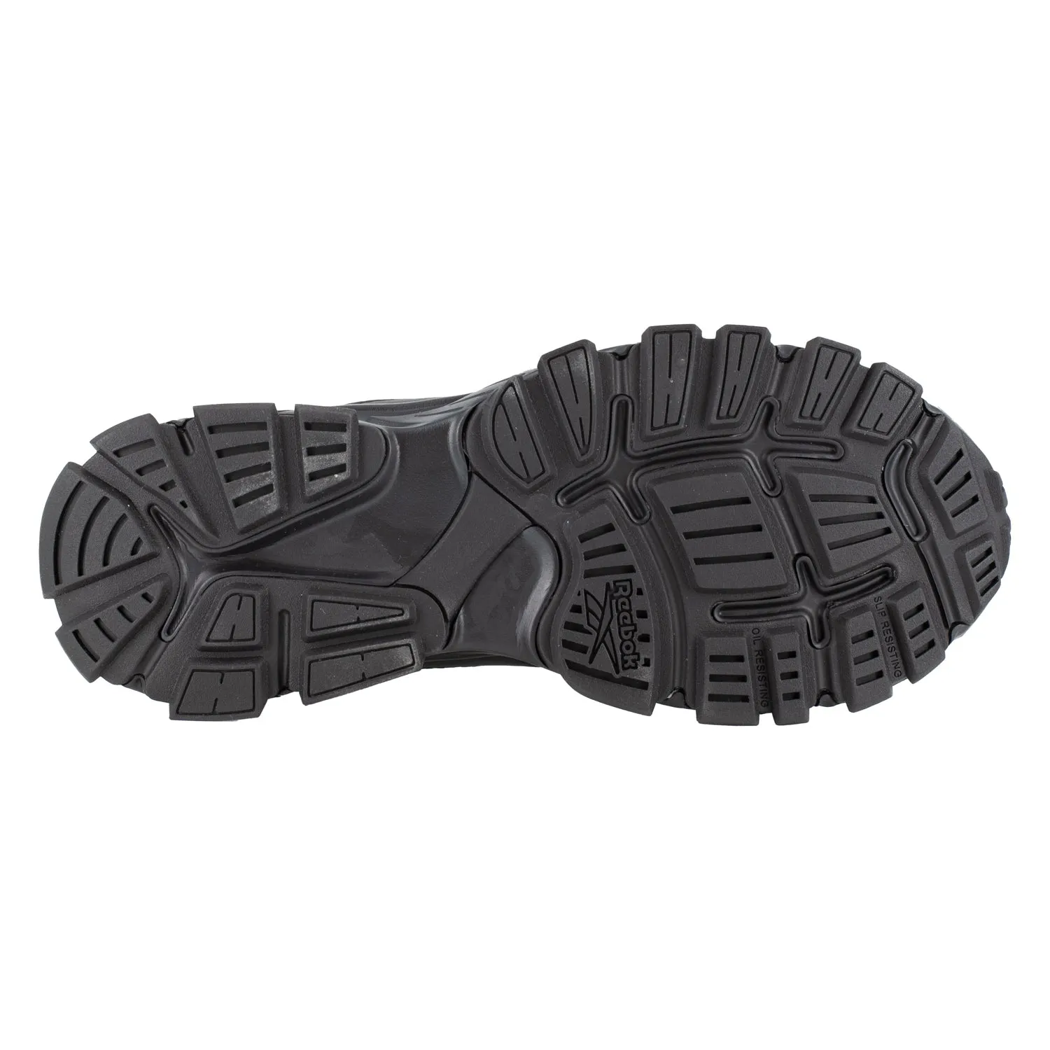 Reebok Mens Hyperium Tactical Black Mesh 8in Trail Running Work Boots