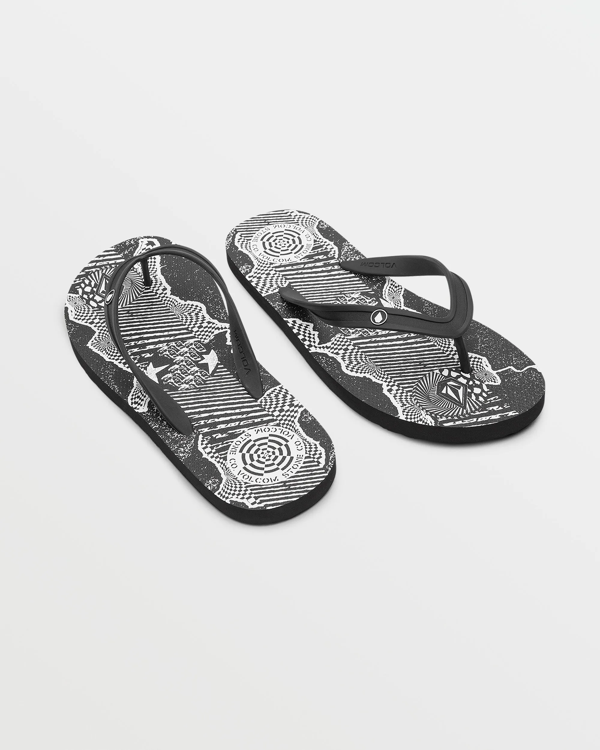 Rocker Sandals - Black Print