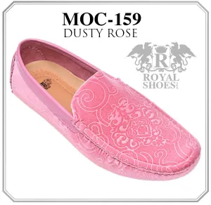 Royal Shoes Dusty Rose Paisley Velvet Shoe 159