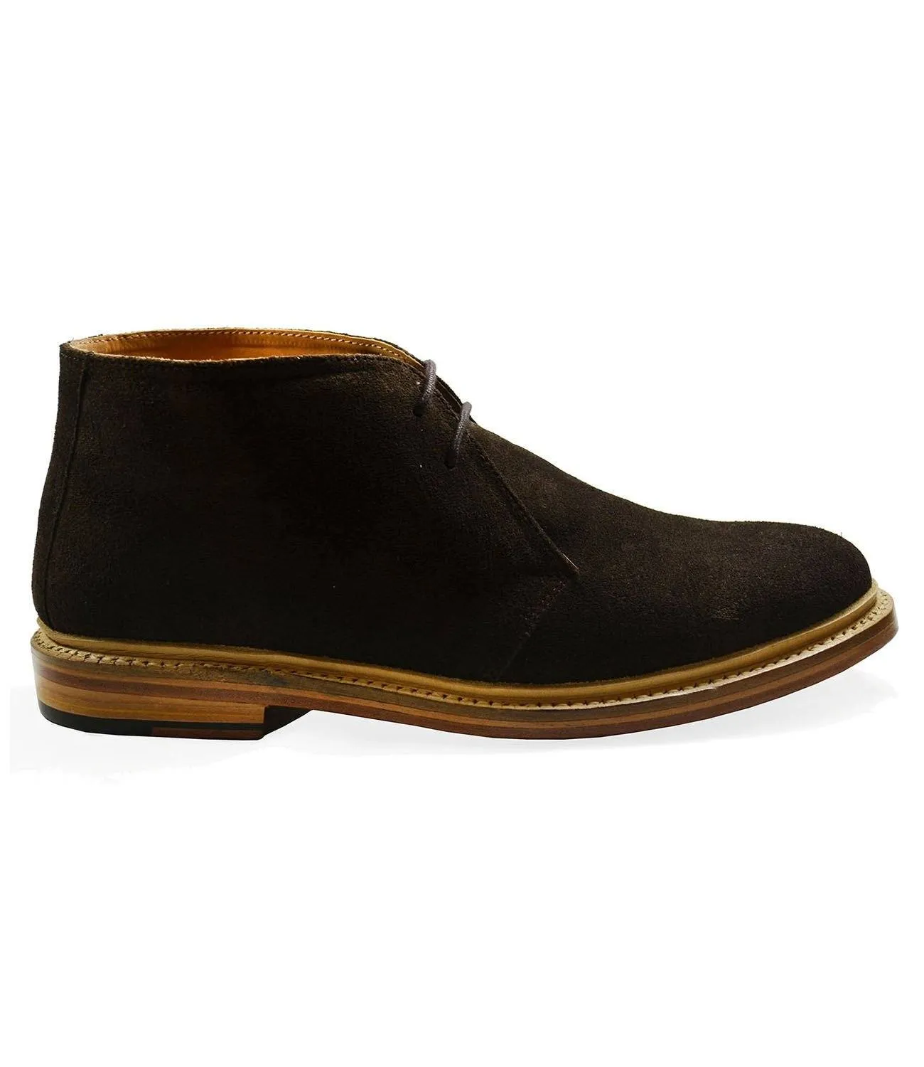 SAHARA Brown Full Leather Chukka Ankle Boots by Paul Malone