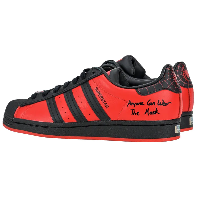 Shameik Moore Autographed Adidas Marvel's Spider-Man: Miles Morales Superstar Shoes