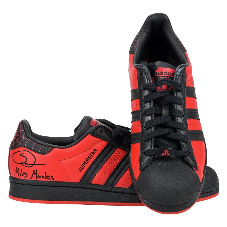 Shameik Moore Autographed Adidas Marvel's Spider-Man: Miles Morales Superstar Shoes