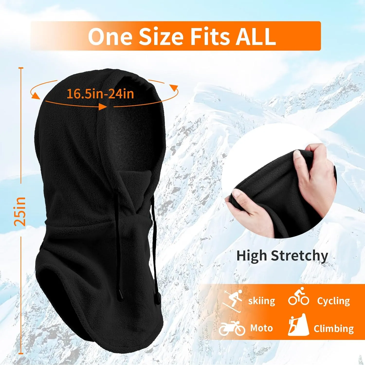 Ski Mask for Men & Women Balaclava Face Mask  - Full Winter Mask Breathable Sports Mask