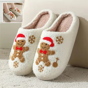 Snowflake Slippers – Cozy, Non-slip Indoor Shoes for Women