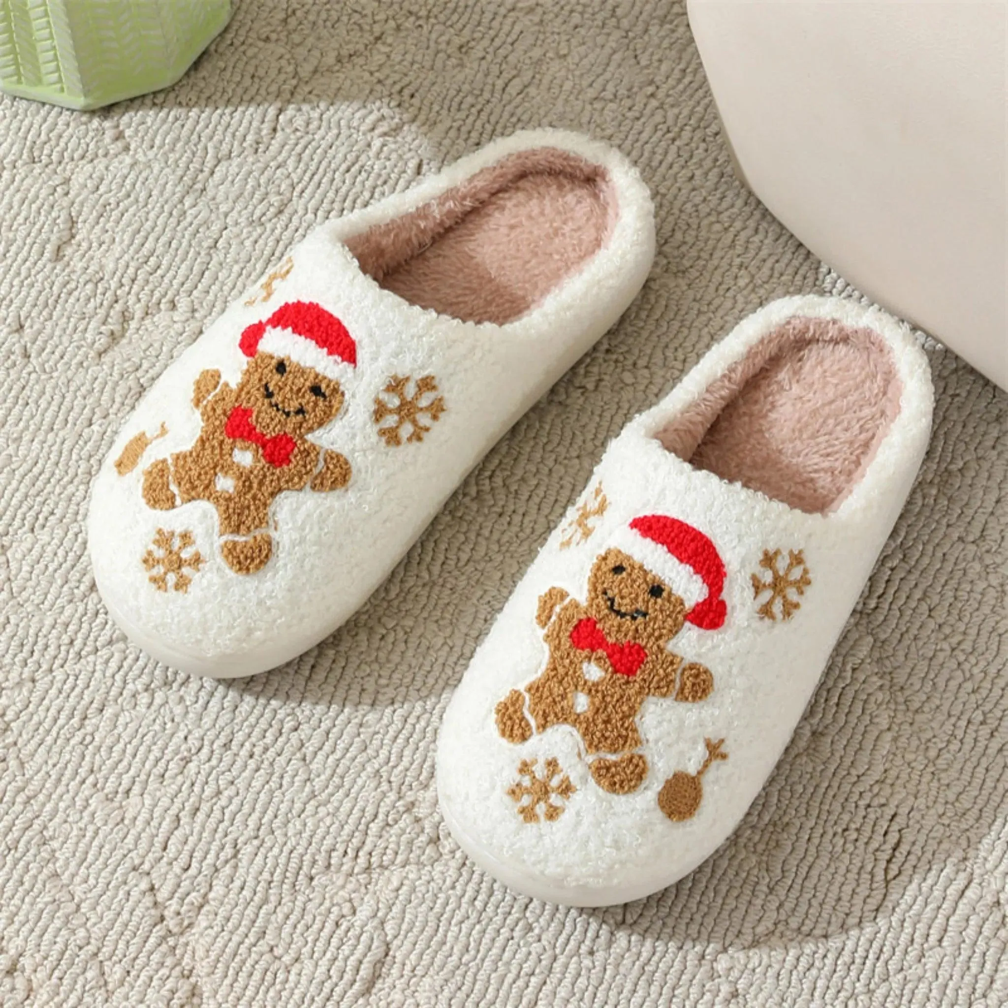 Snowflake Slippers – Cozy, Non-slip Indoor Shoes for Women