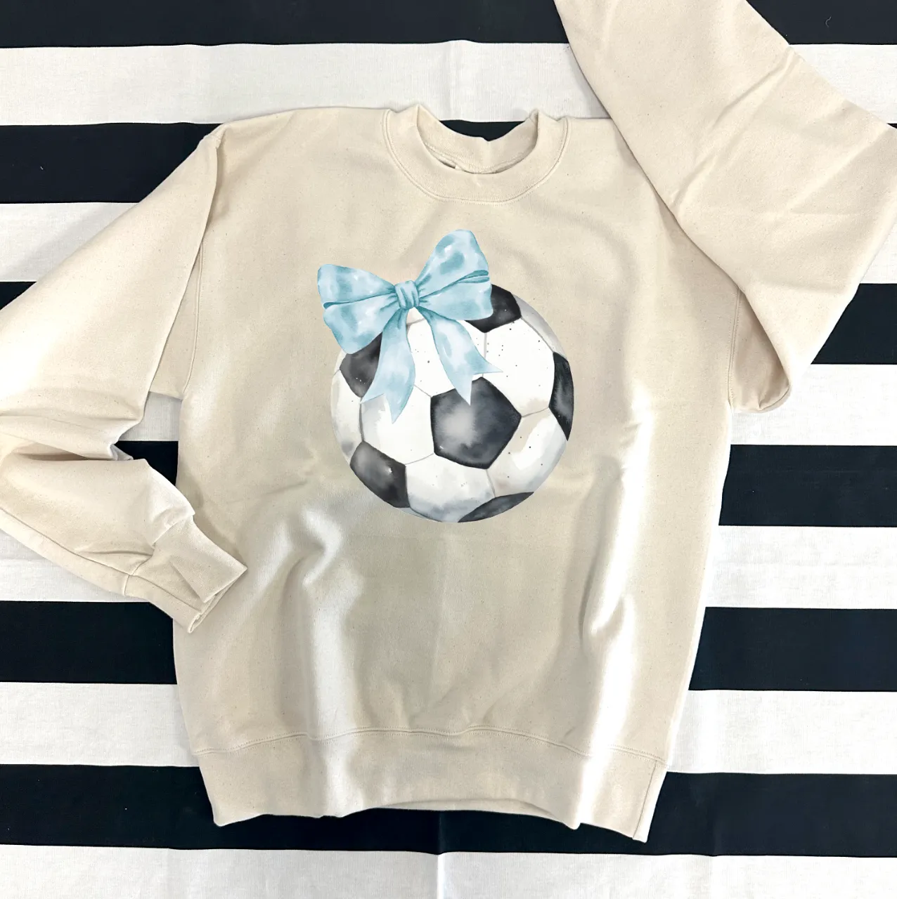 SPORTS LIFE 2024: Soccer Coquette Bow **CUSTOMIZABLE BOW & BACK** (BELLA CANVAS CREW, BELLA VNECK, SHORTSLEEVE, LONGSLEEVE & SWEATSHIRT)