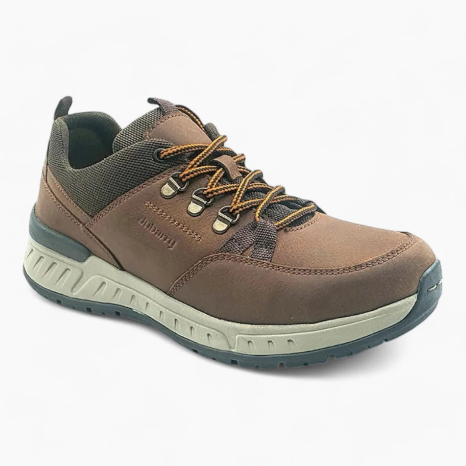 Stamford Brown Casual Men's Shoe with Grey Sole and Dark Brown Details by Dubarry