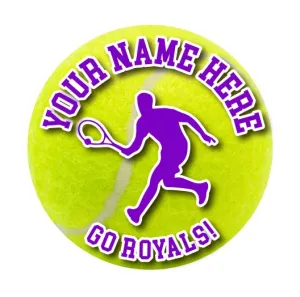 Tennis Sticker or Magnet | Custom Tennis Ball for Car or Locker