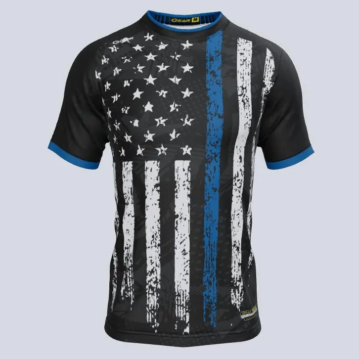 Thin Blue Line Custom USA Jersey