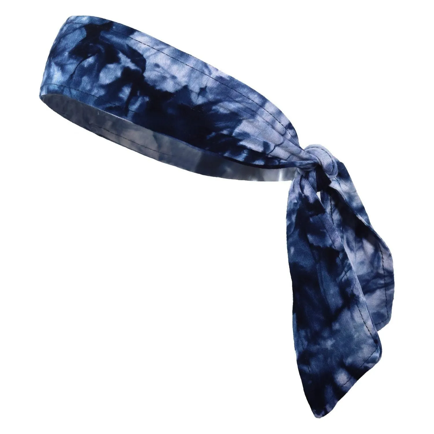 Tie-Dye Blue Tie Headband