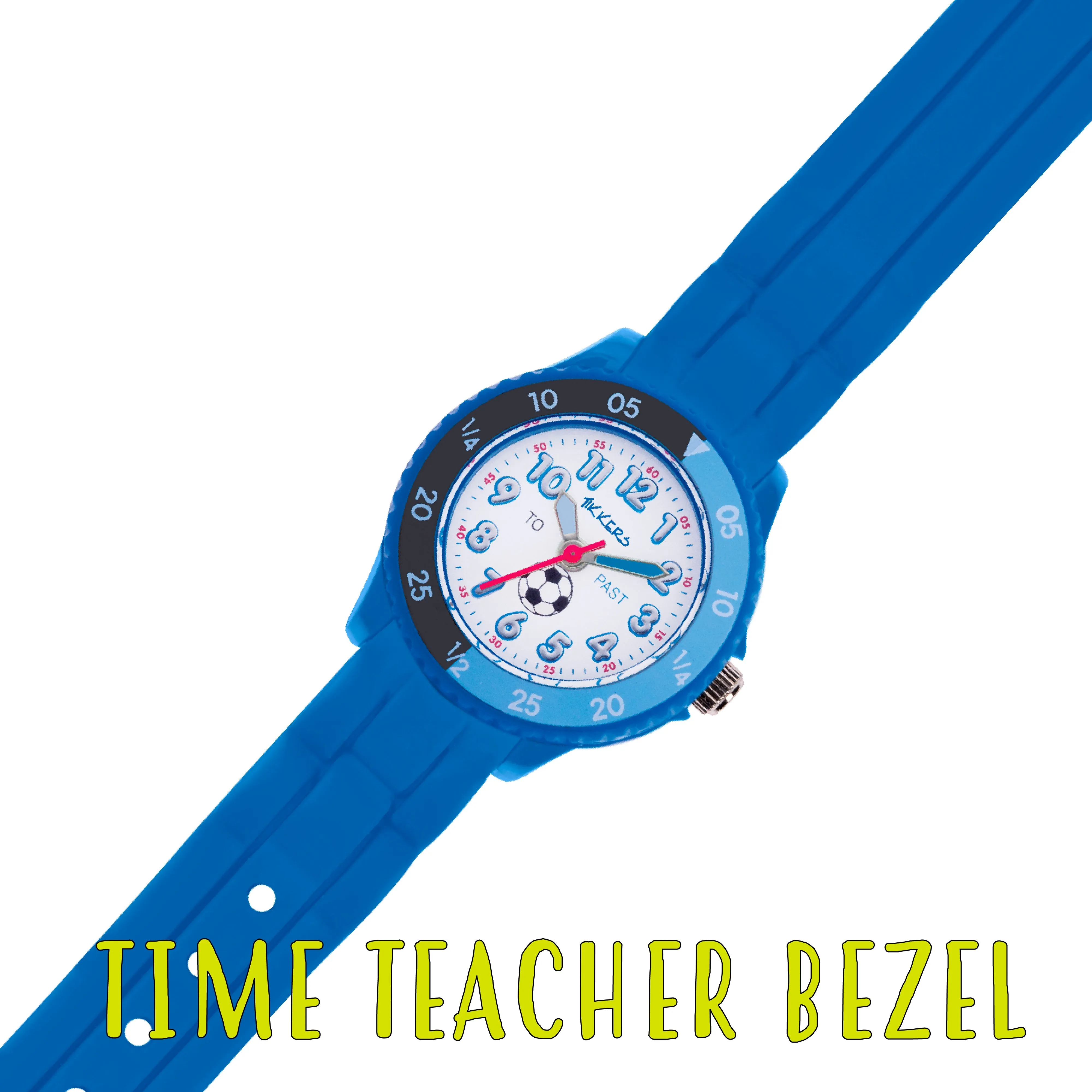 Tikkers Time Teacher Silicone Soccer Watch TK0002