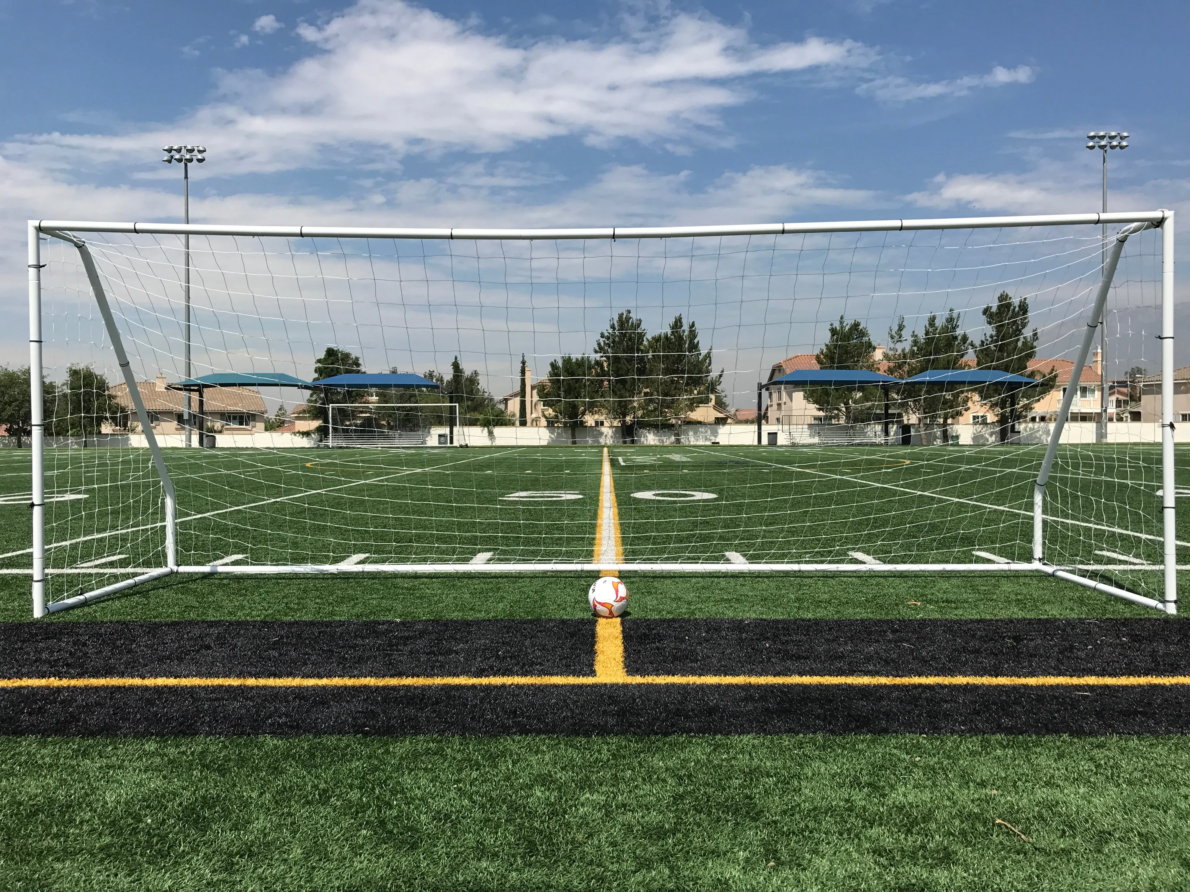 Vallerta® Premier 18 X 7 Ft. 2" Heavy Duty Steel Frame Goal w/Premium 4MM Net