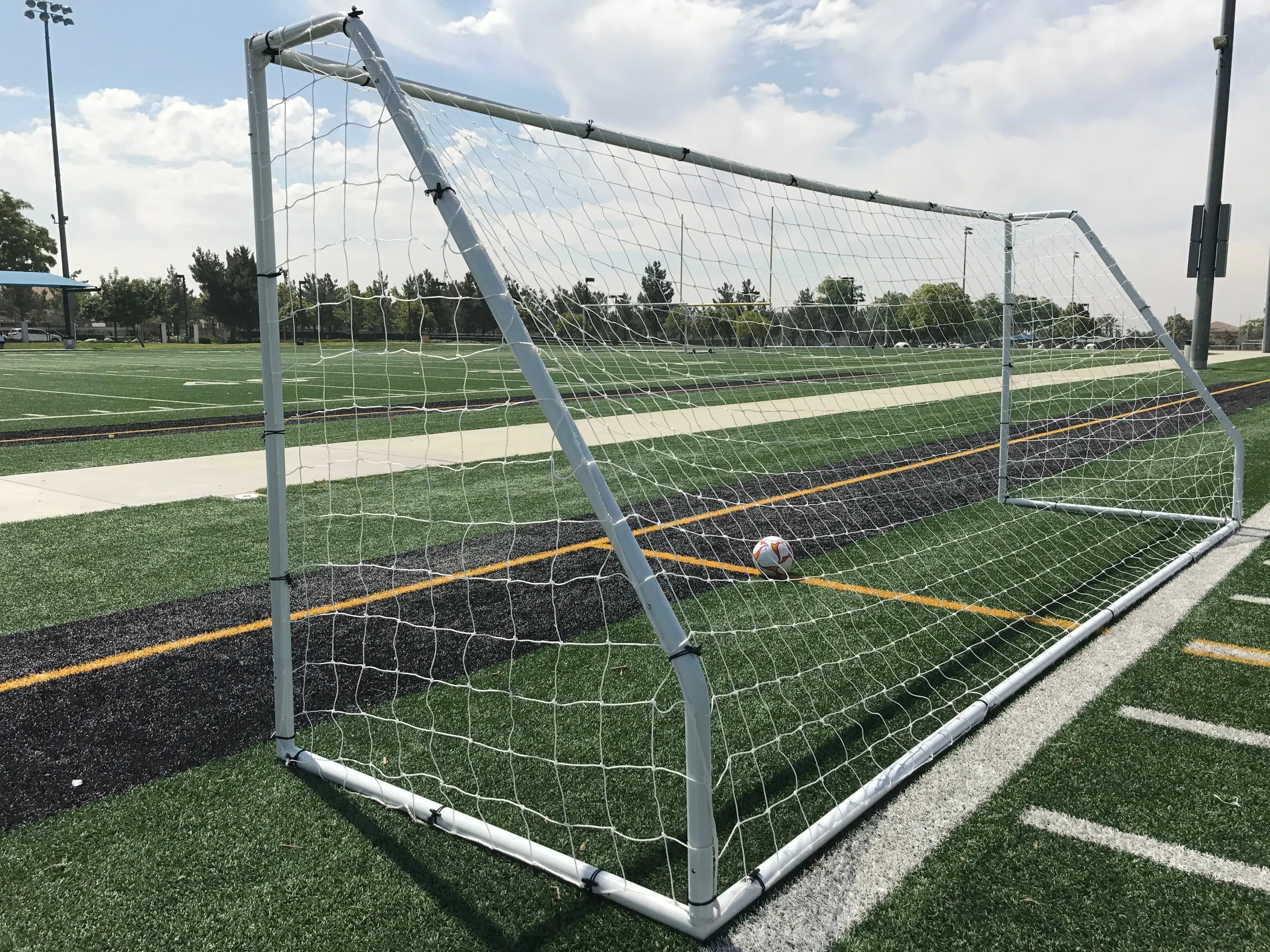 Vallerta® Premier 18 X 7 Ft. 2" Heavy Duty Steel Frame Goal w/Premium 4MM Net