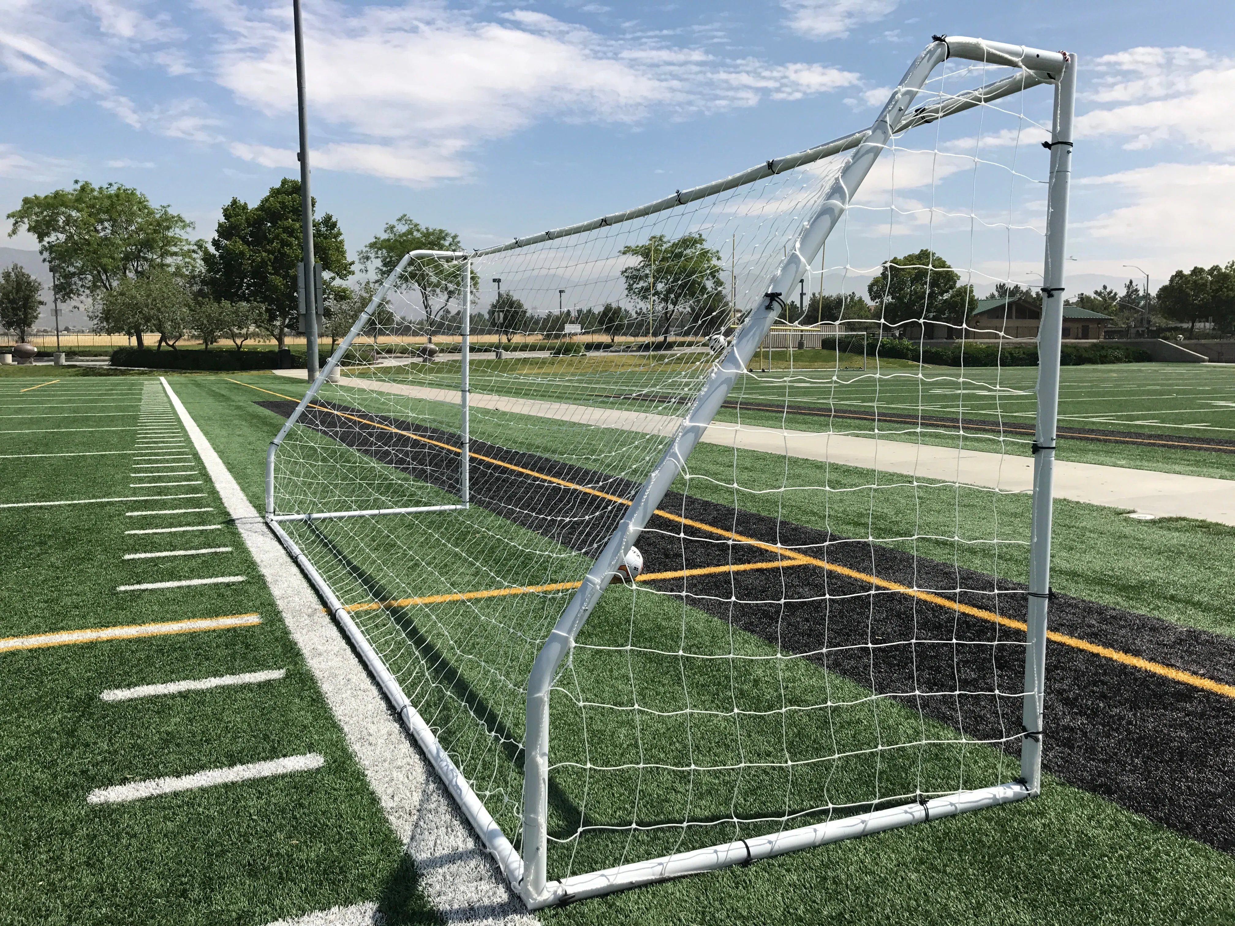 Vallerta® Premier 18 X 7 Ft. 2" Heavy Duty Steel Frame Goal w/Premium 4MM Net