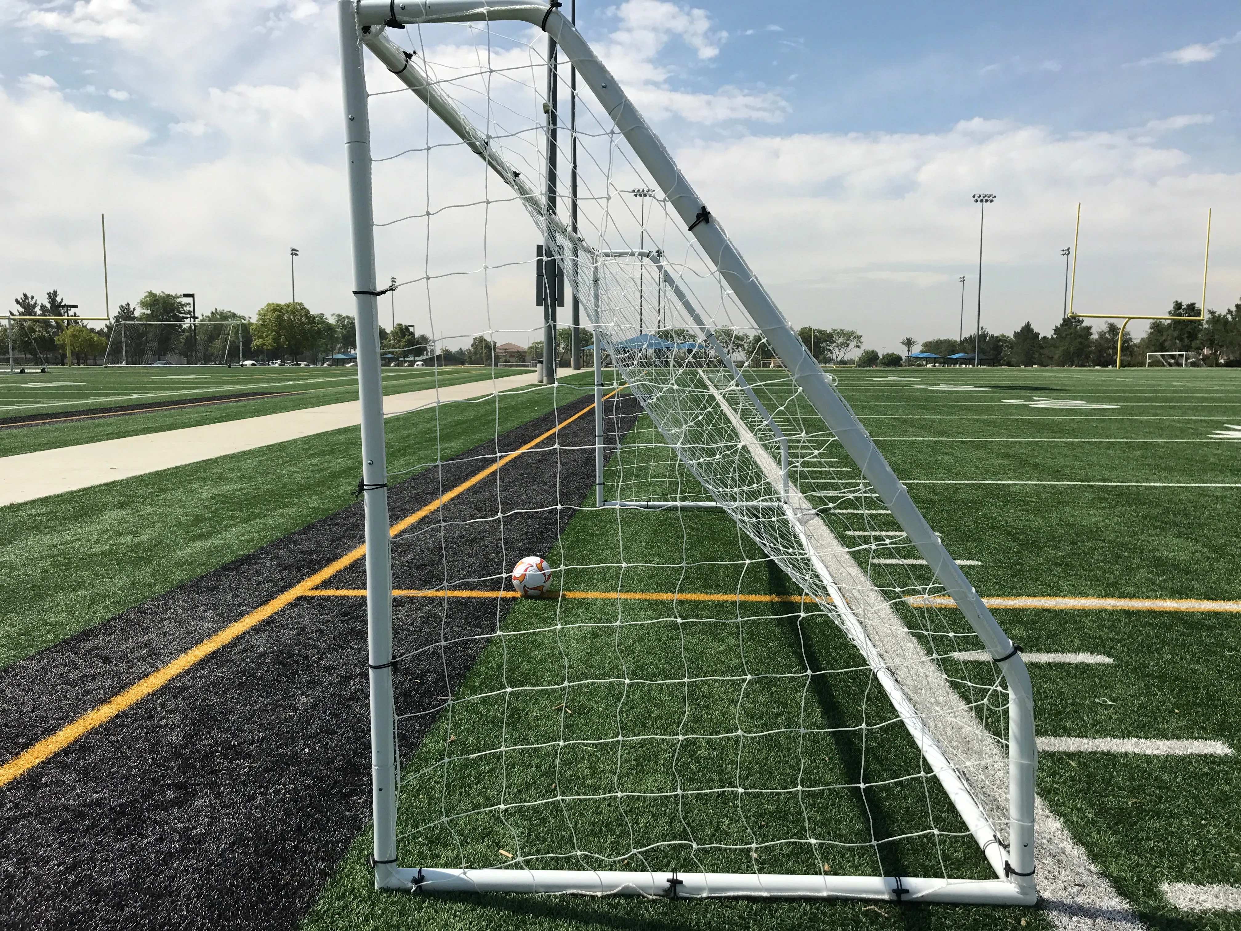 Vallerta® Premier 18 X 7 Ft. 2" Heavy Duty Steel Frame Goal w/Premium 4MM Net