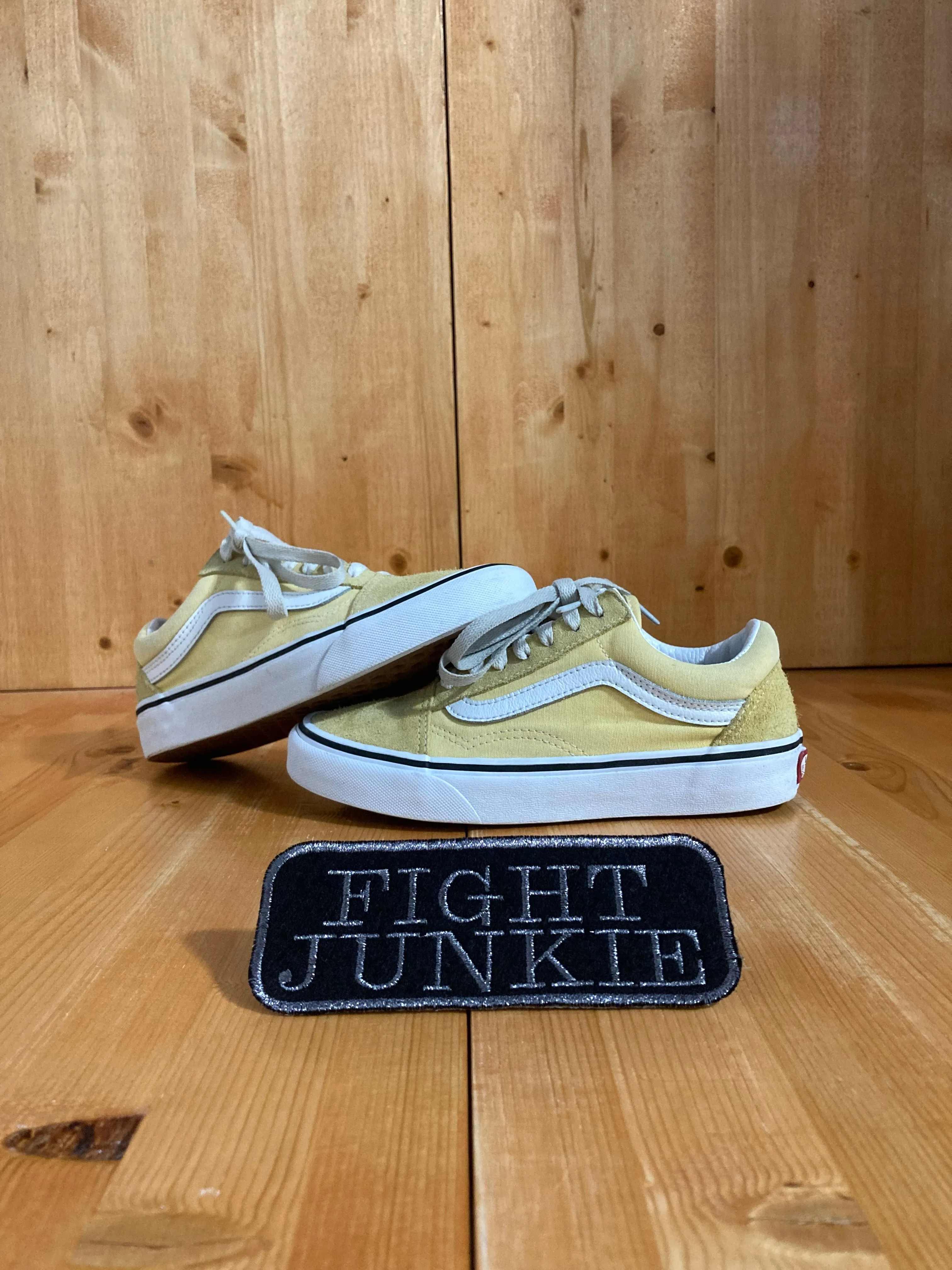 VANS OLD SKOOL Women's Size 5 Canvas & Suede Skateboarding Shoes Sneakers Yellow 751505