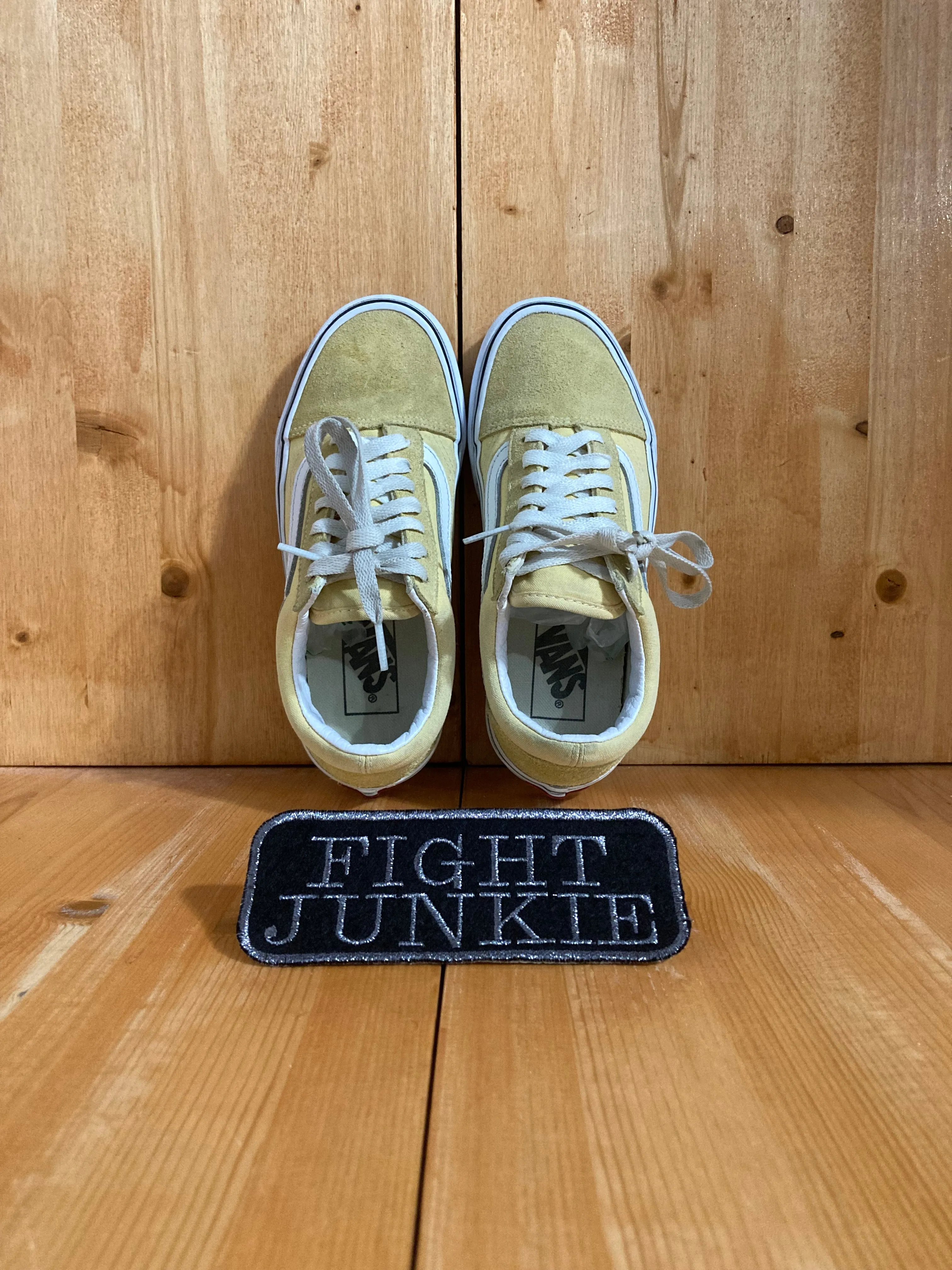 VANS OLD SKOOL Women's Size 5 Canvas & Suede Skateboarding Shoes Sneakers Yellow 751505