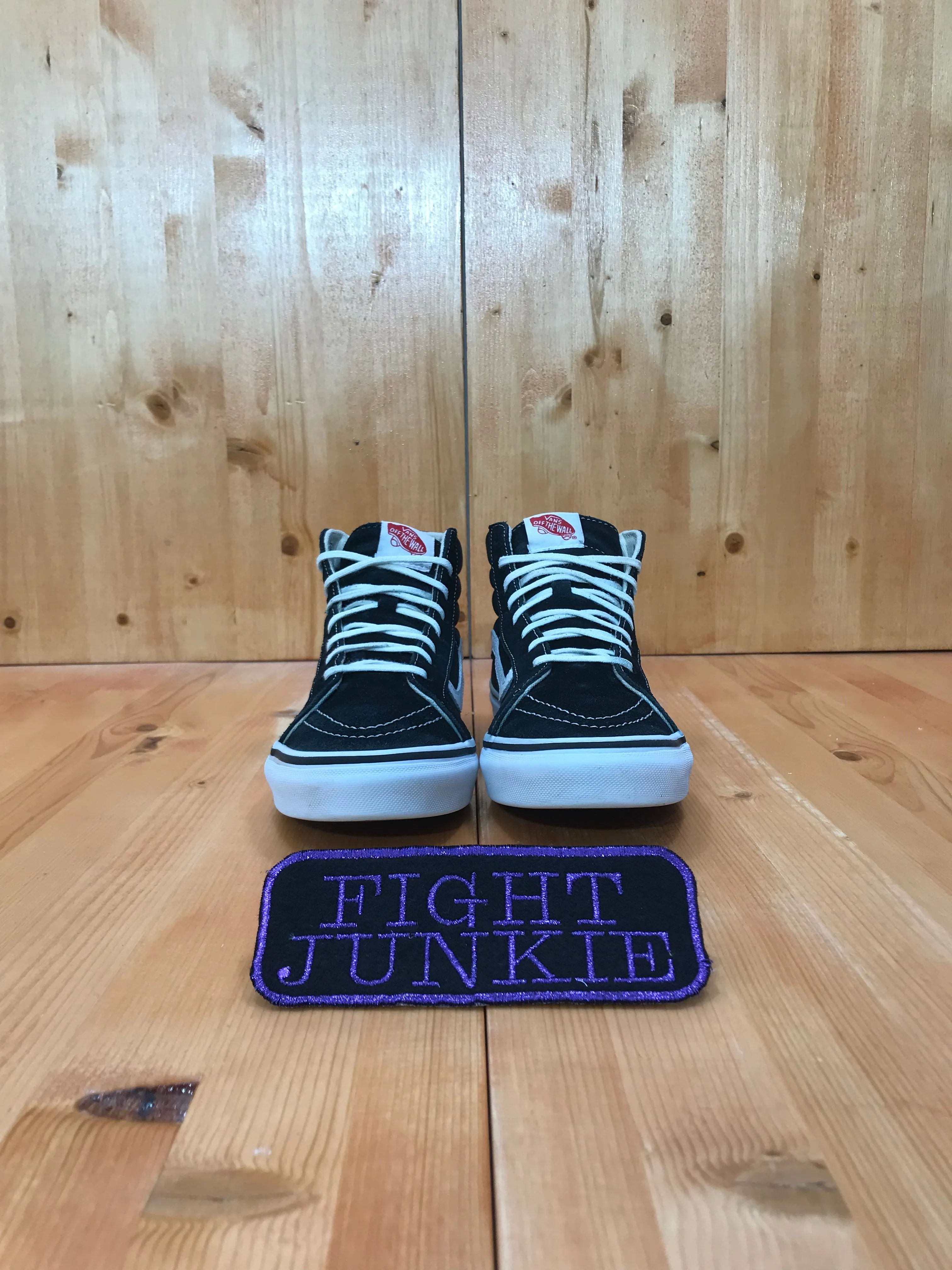 VANS SK8-HI SUEDE & CANVAS Women Size 8.5 Skateboarding Skate Shoes Sneakers Black 721278