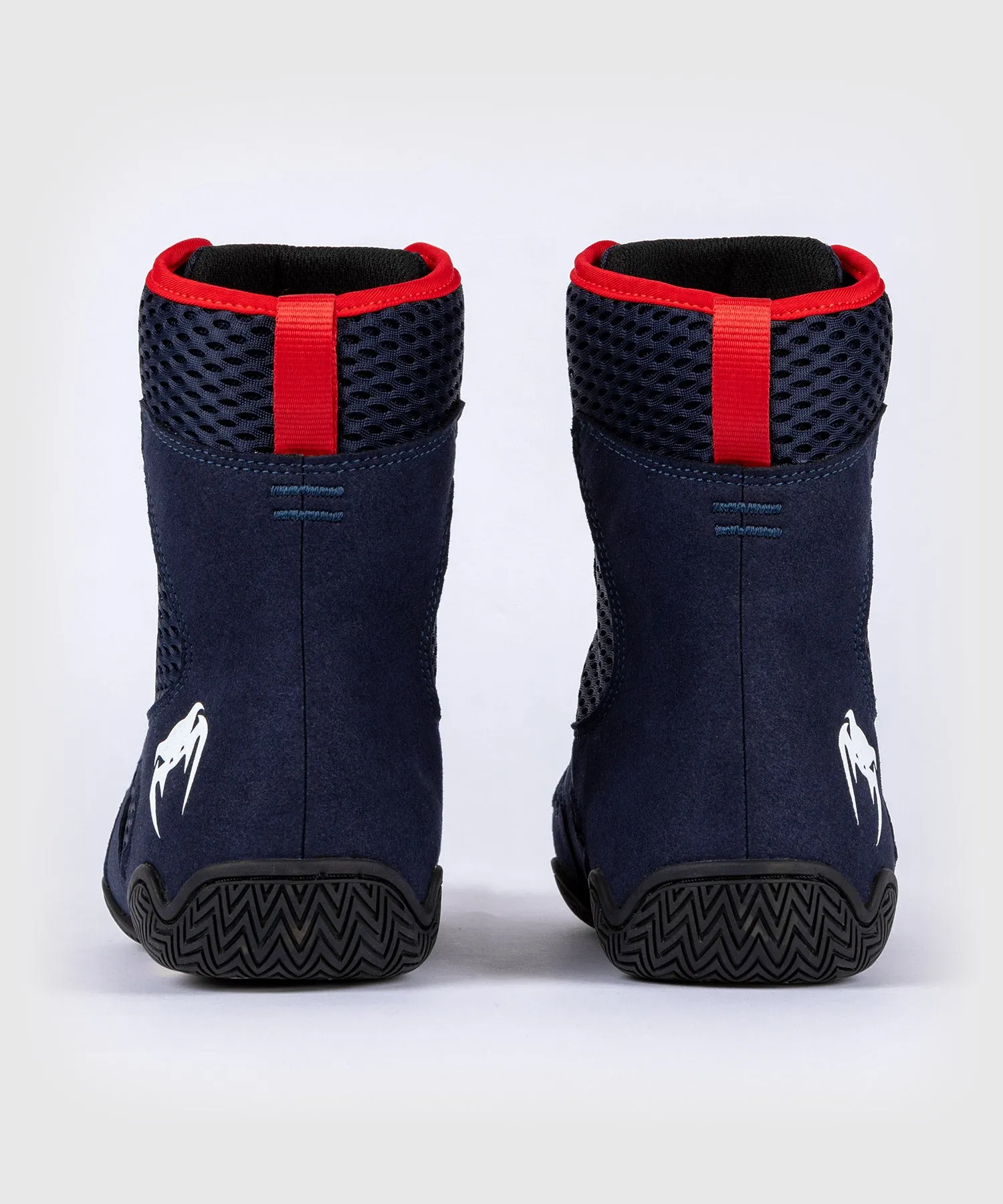 Venum Contender Boxing Shoes - Navy Blue/Red