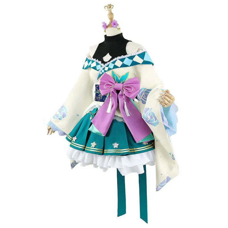 Virtual YouTuber Nijisanji LazuLight January 2022 Finana Ryugu Cosplay Costume