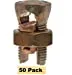 Voltada 50 Pack High Strength Copper Alloy Split Bolt Connector for Equine Fencing