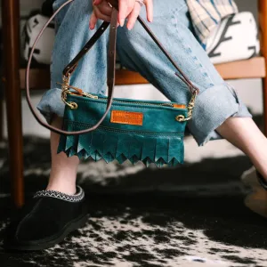 Western Woods Collection | Belt Bag Crossbody | Teal Spruce