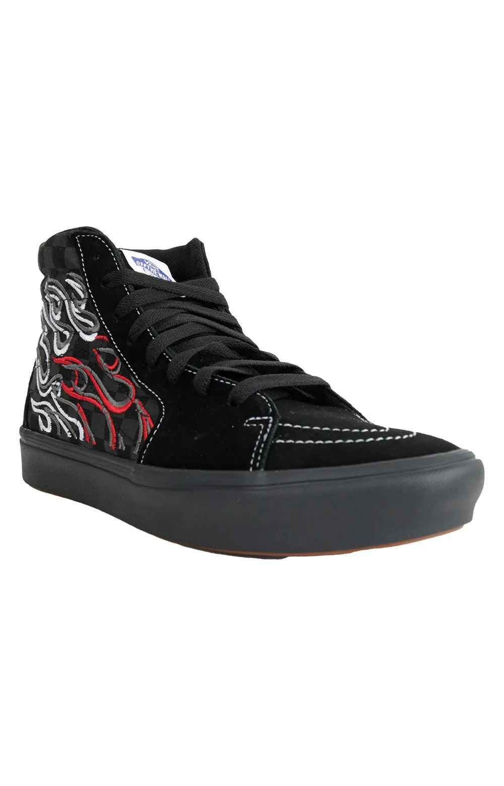 (Wmb8Vv) Ignition Comfycush Sk8 Hi Shoes   Black