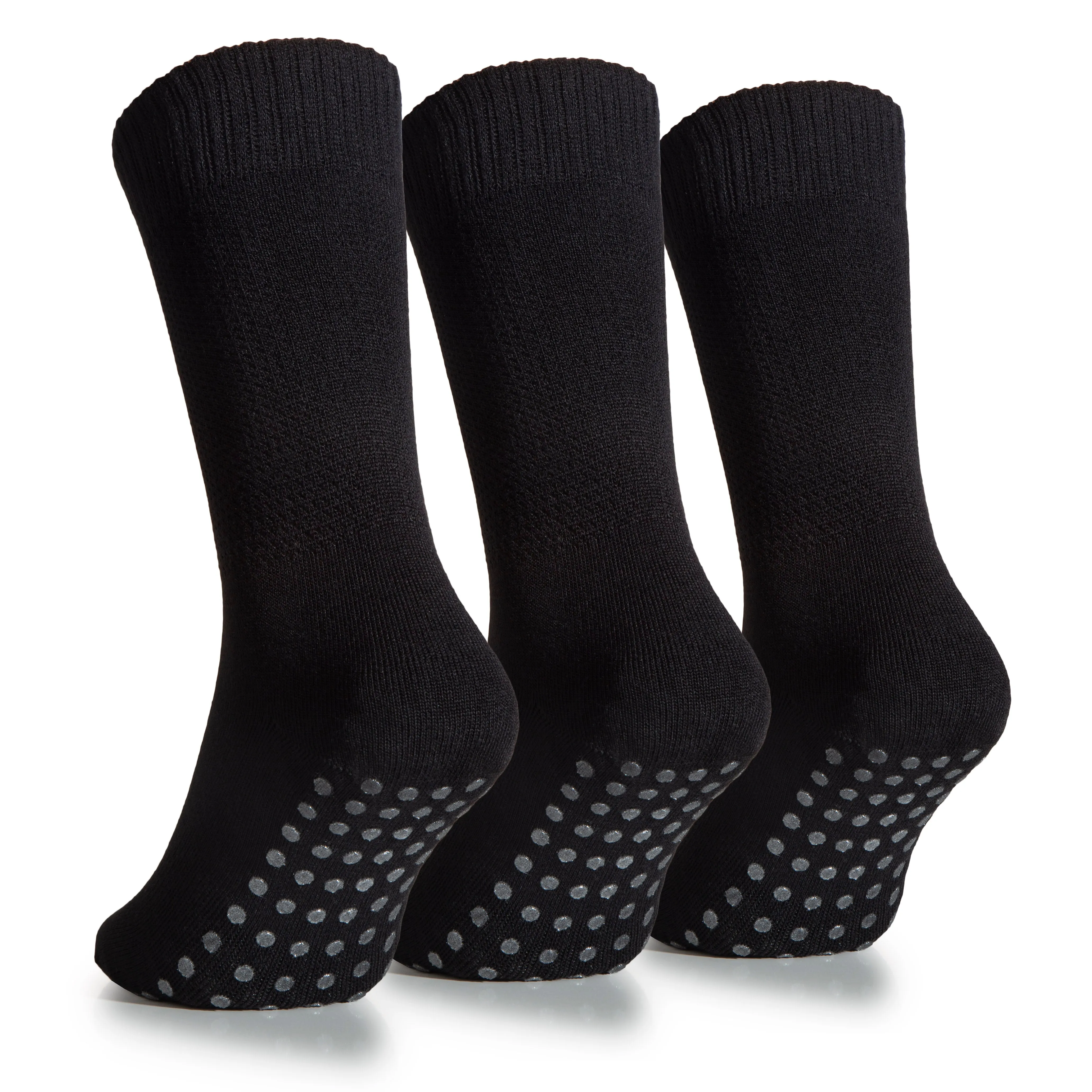 Women's Bamboo Lightweight Diabetic Ankle Socks with Non Slip Grip and Seamless Toe, 3 Pairs