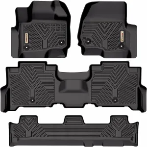 YITAMOTOR® 2018-2024 Ford Expedition/Expedition Max with 2nd Row Bench Seat Floor Mats, Front 1st & 2nd 3rd Seat