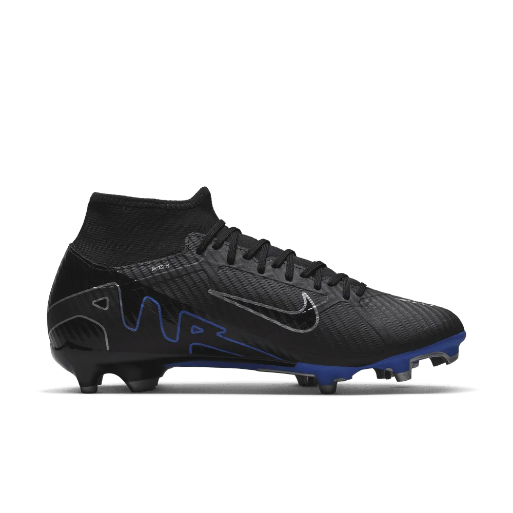 Zoom Superfly 9 Academy FG/MG [Black/Chrome-Hyper Royal]