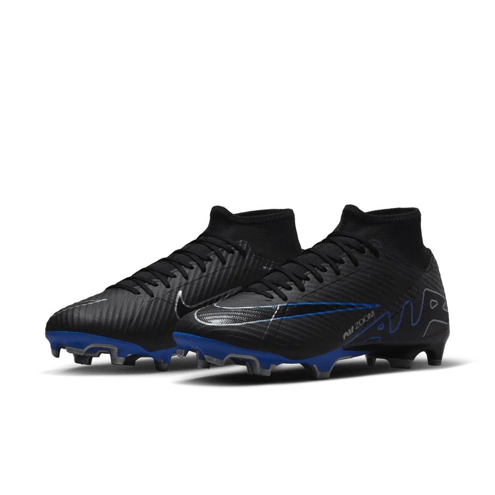 Zoom Superfly 9 Academy FG/MG [Black/Chrome-Hyper Royal]