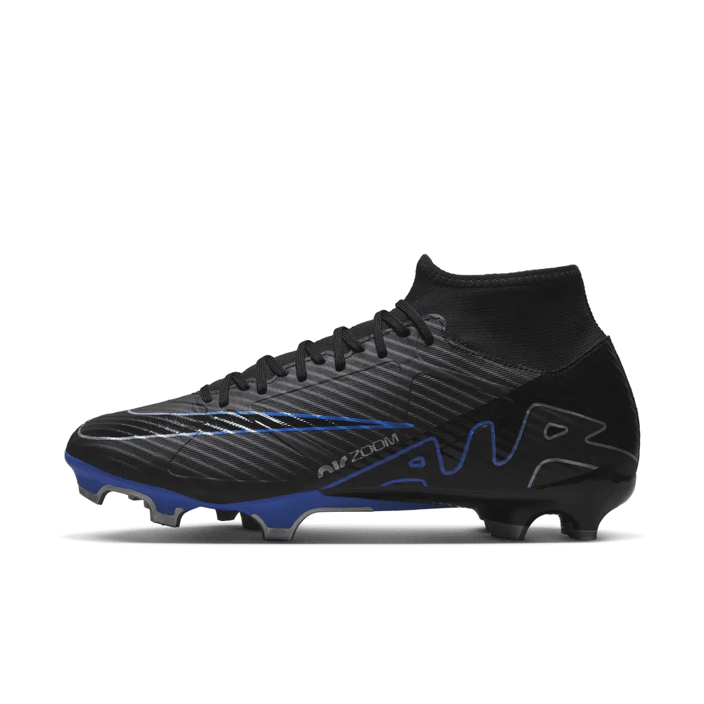 Zoom Superfly 9 Academy FG/MG [Black/Chrome-Hyper Royal]