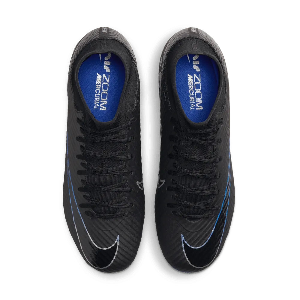 Zoom Superfly 9 Academy FG/MG [Black/Chrome-Hyper Royal]